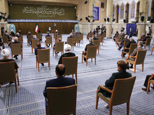 آخرین دیدار رئیس‌جمهور و هیئت دولت دوازدهم با رهبر انقلاب